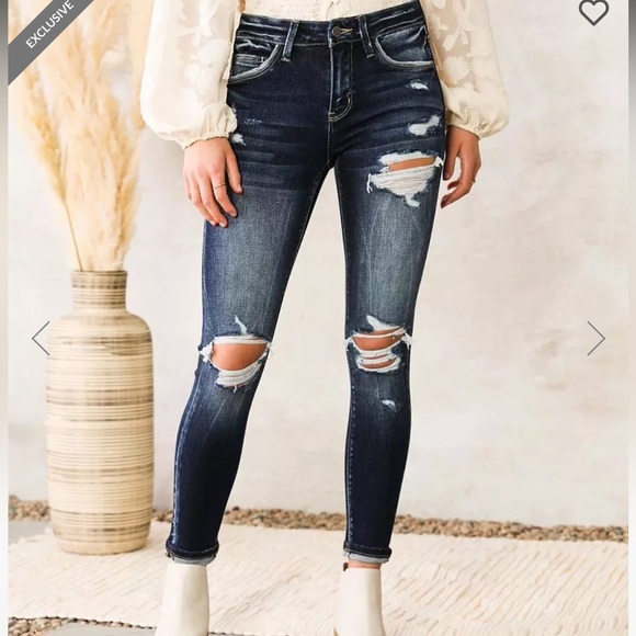 Kancan mid rise skinny jeans - Picture 1 of 4
